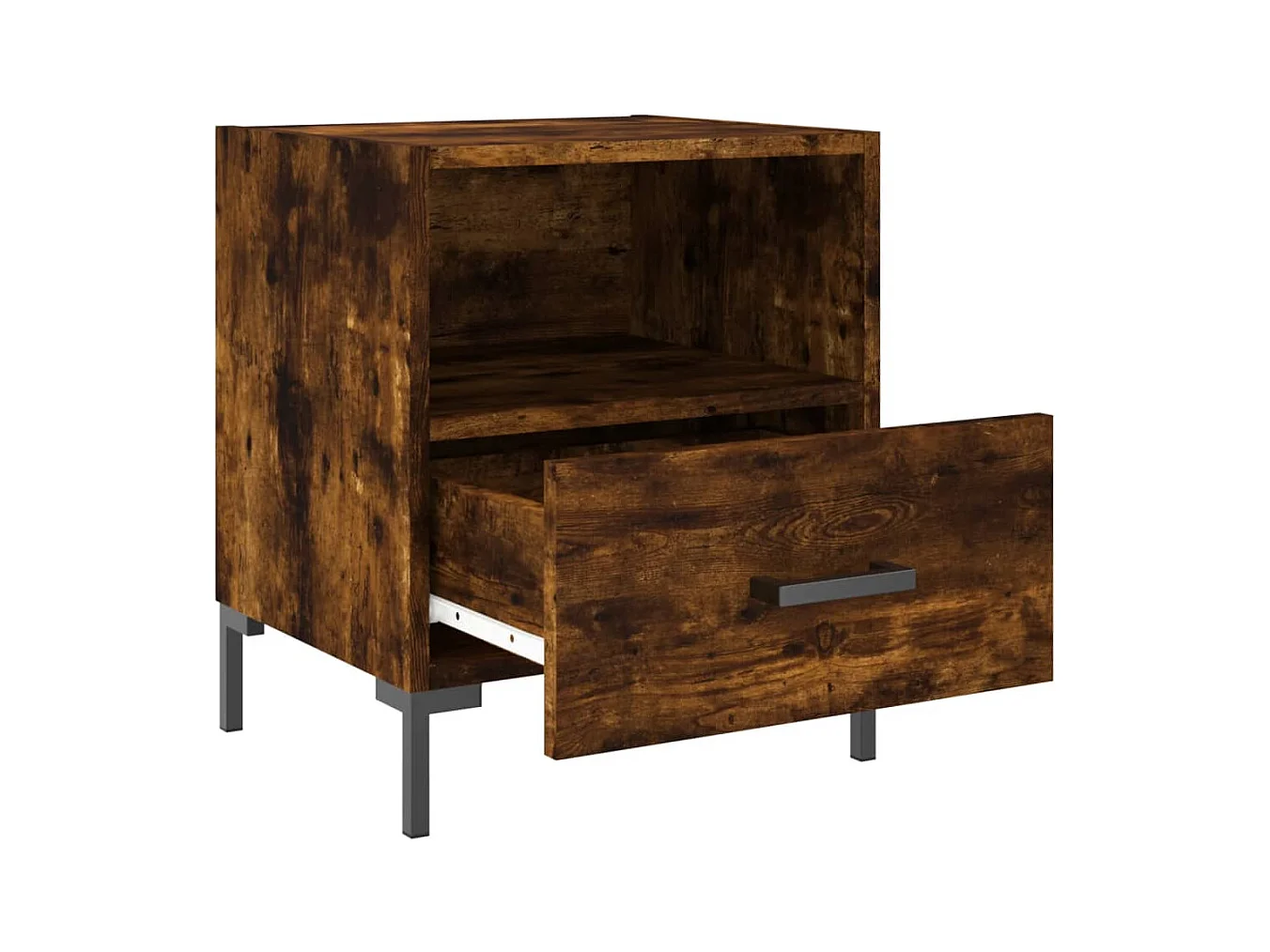 Tables de chevet 2pcs chêne fumé 40x35x47,5cm bois d’ingénierie