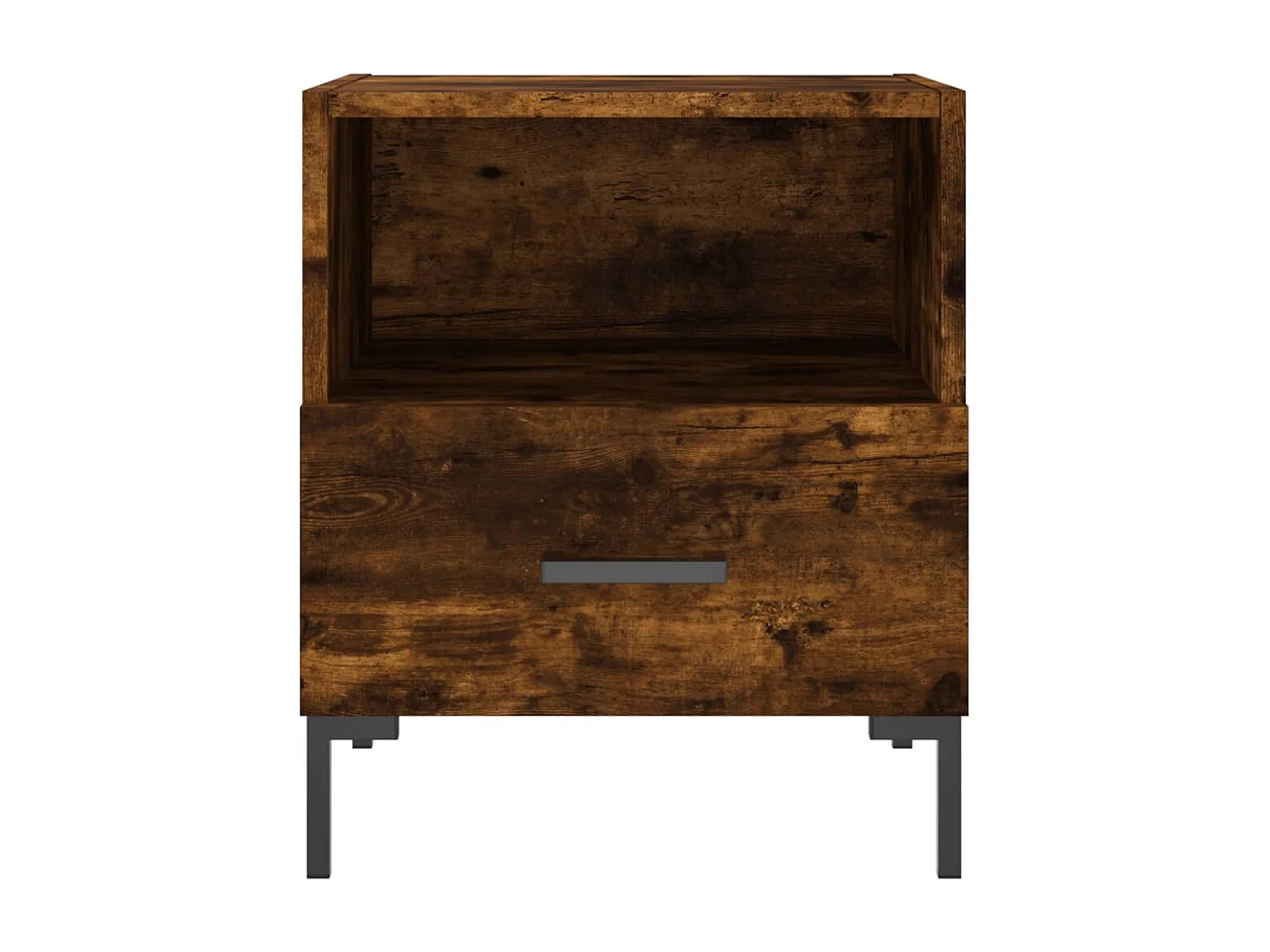 Comodini in rovere affumicato 2 pezzi 40x35x47,5 cm in legno ingegnerizzato