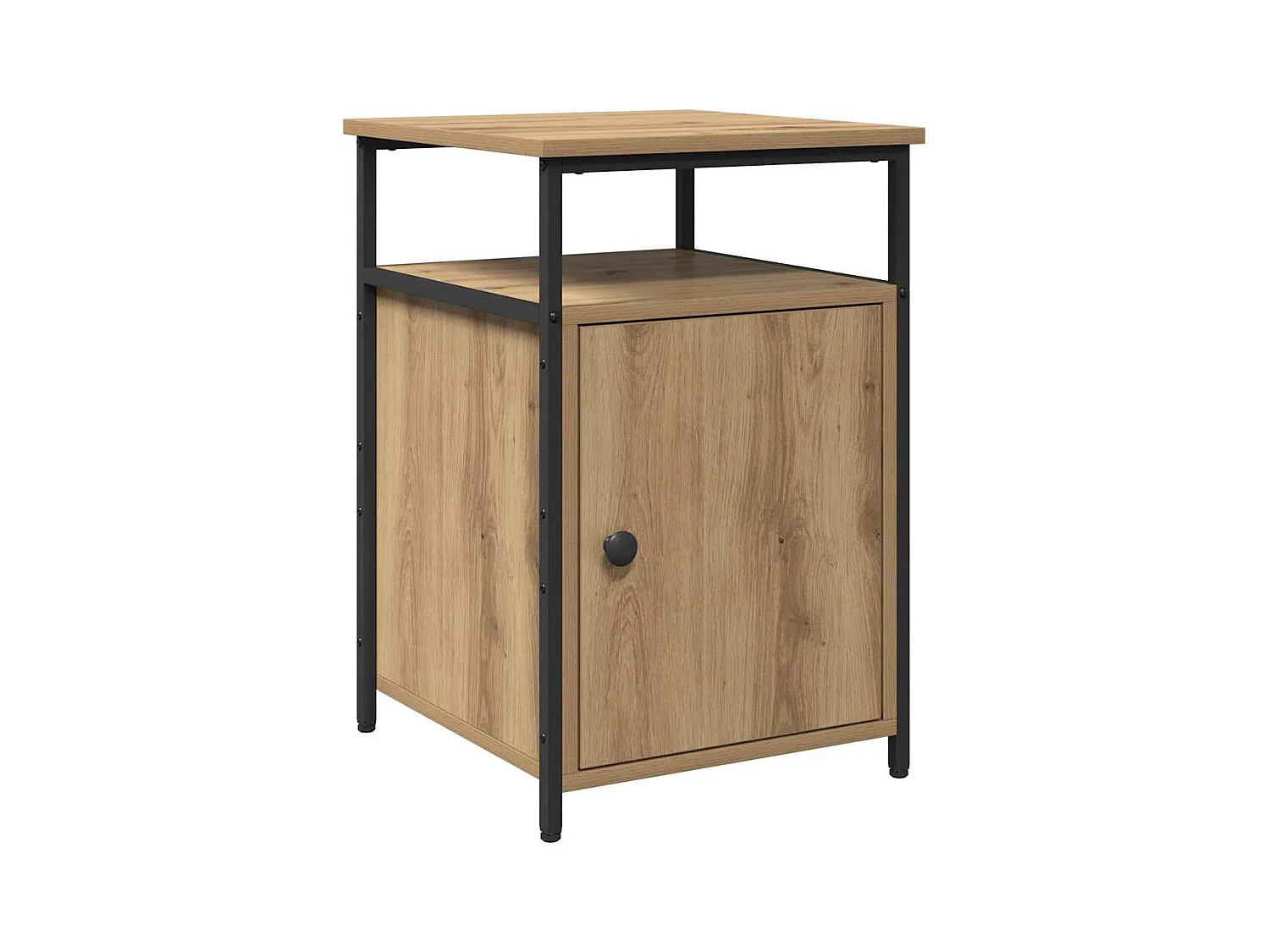 Mesilla de noche de 2 piezas, roble artesanal, madera de ingeniería