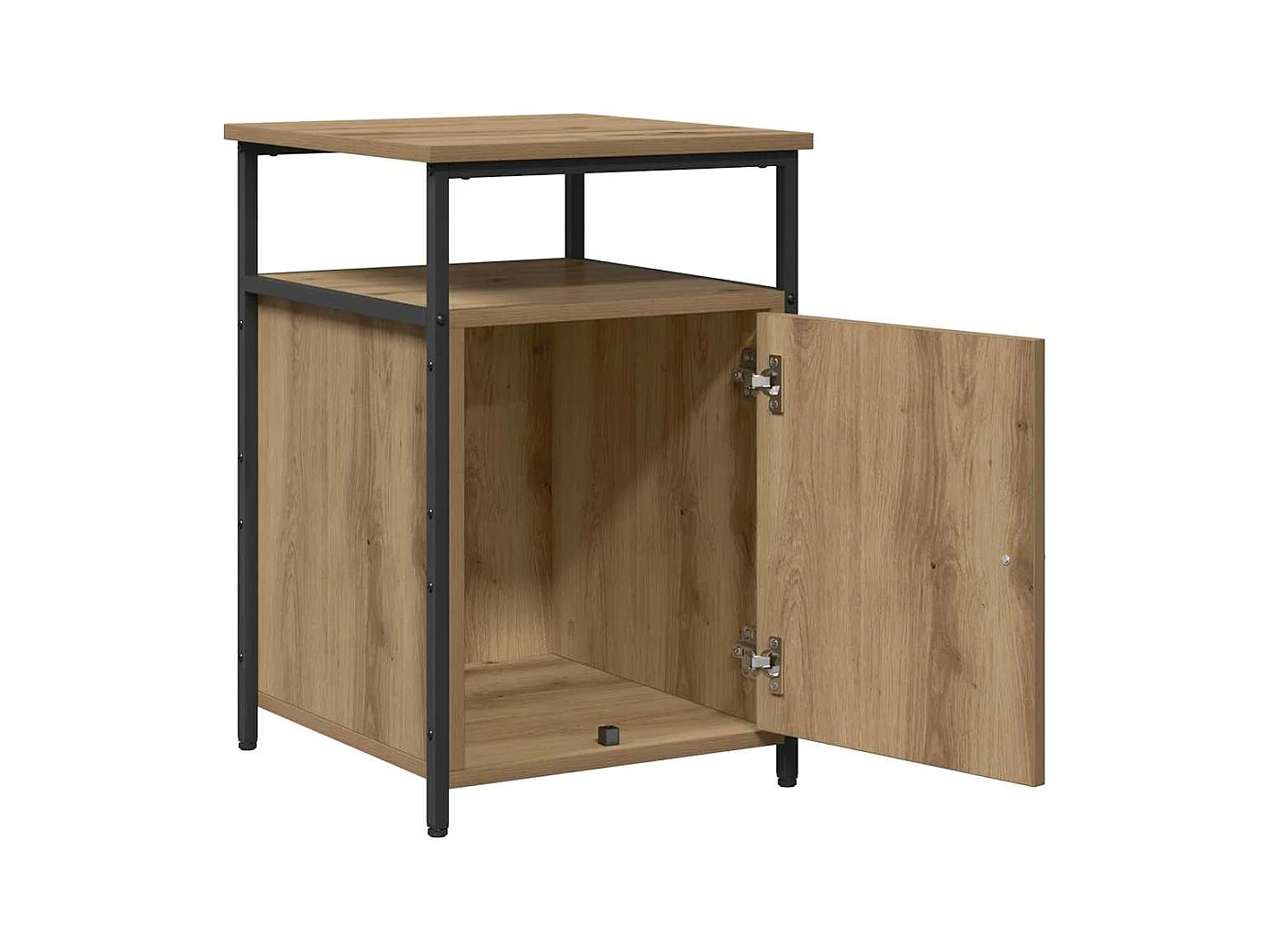 Mesilla de noche de 2 piezas, roble artesanal, madera de ingeniería