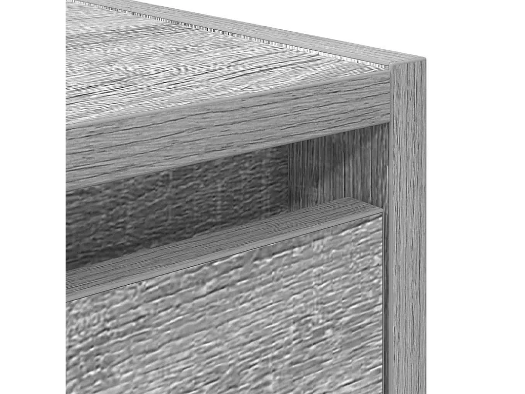 Comodini da parete 2 pz grigio sonoma 38x34x40 cm