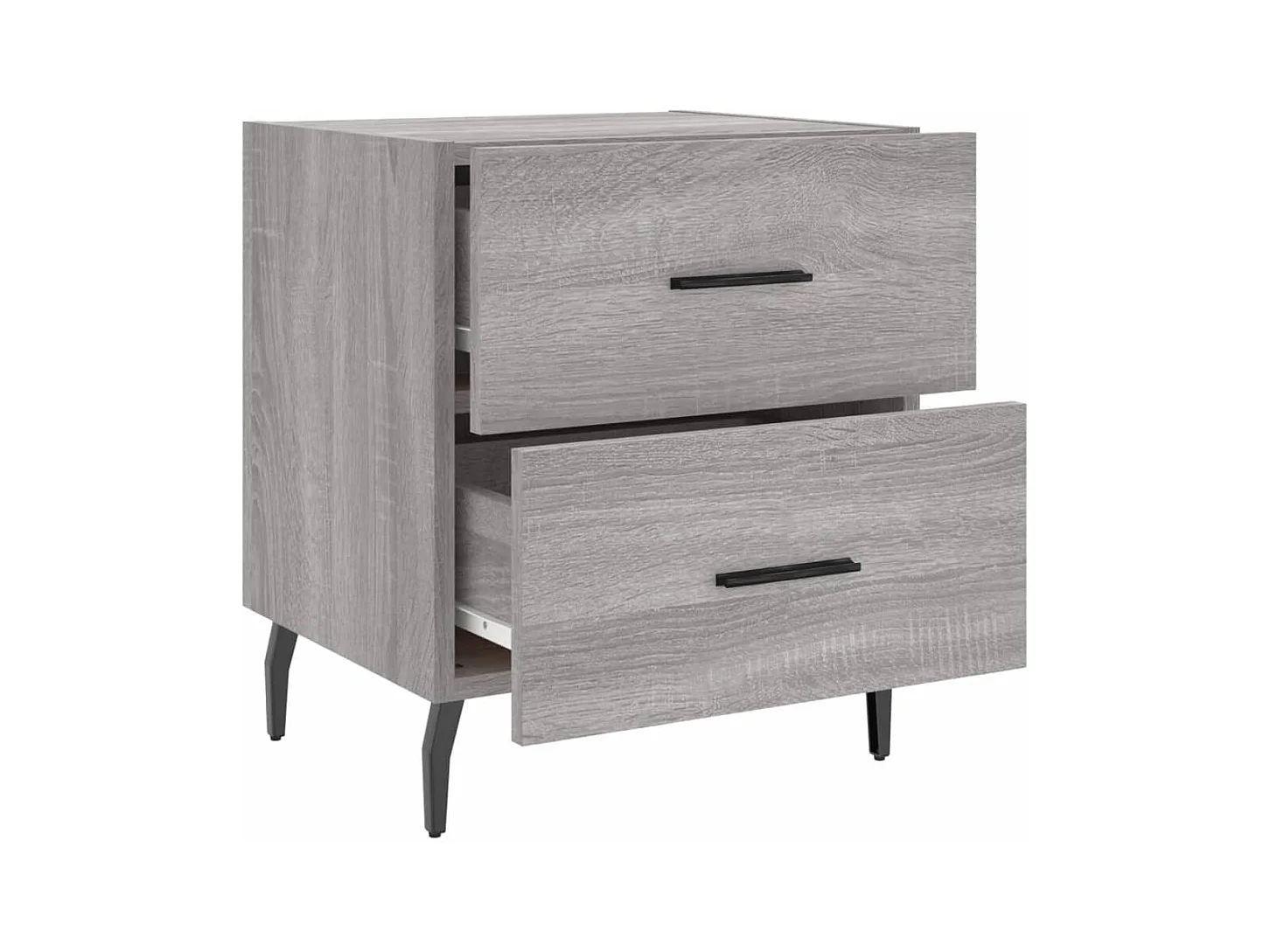 Table de chevet sonoma gris 40x35x47,5 cm bois d’ingénierie