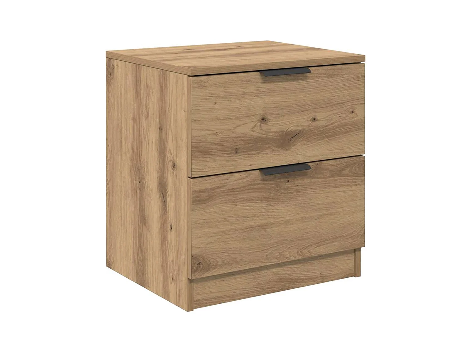 Mesilla de noche 2 piezas roble artesanal 45 x 39 x 50 cm