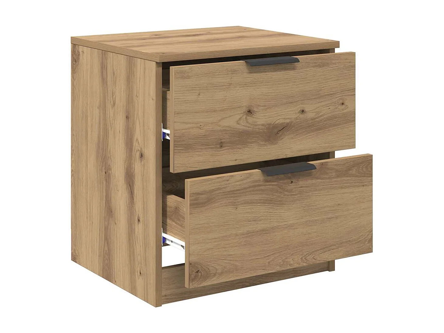 Mesilla de noche 2 piezas roble artesanal 45 x 39 x 50 cm