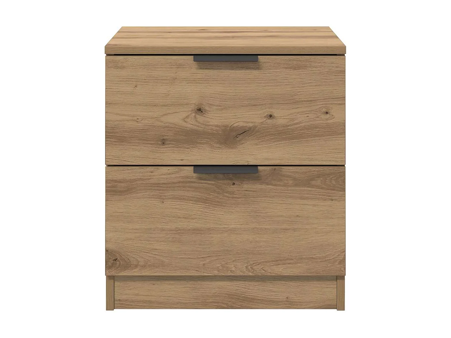 Mesilla de noche 2 piezas roble artesanal 45 x 39 x 50 cm
