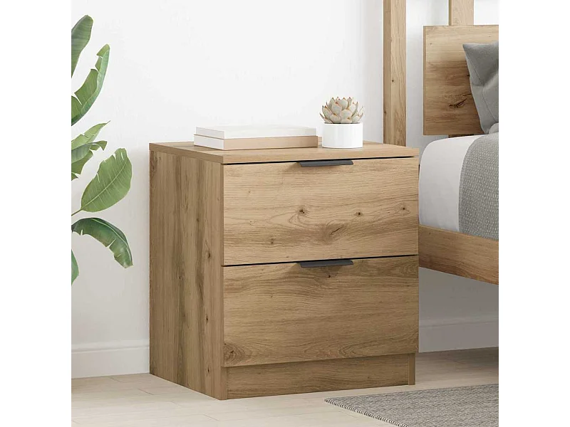 Cabinet de chevet 2 pcs chêne artisanal 45 x 39 x 50 cm