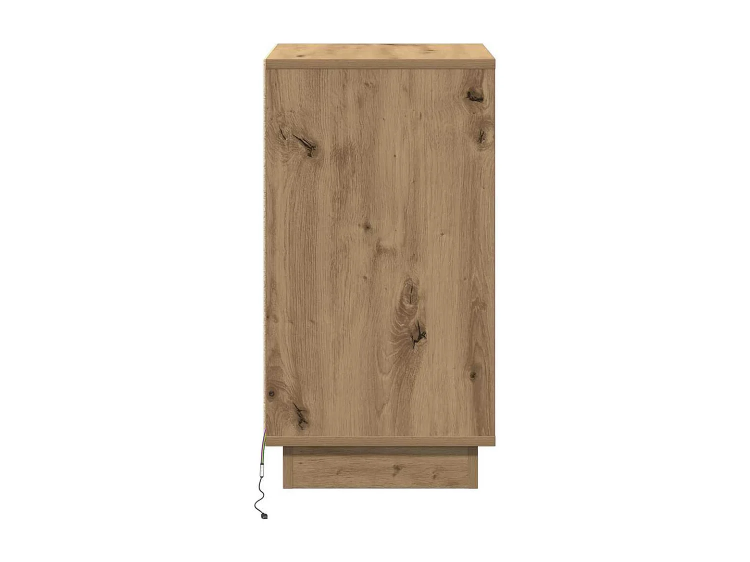 Cabinet de chevet avec tiroir chêne artisanal 39 x 34,5 x 65 cm