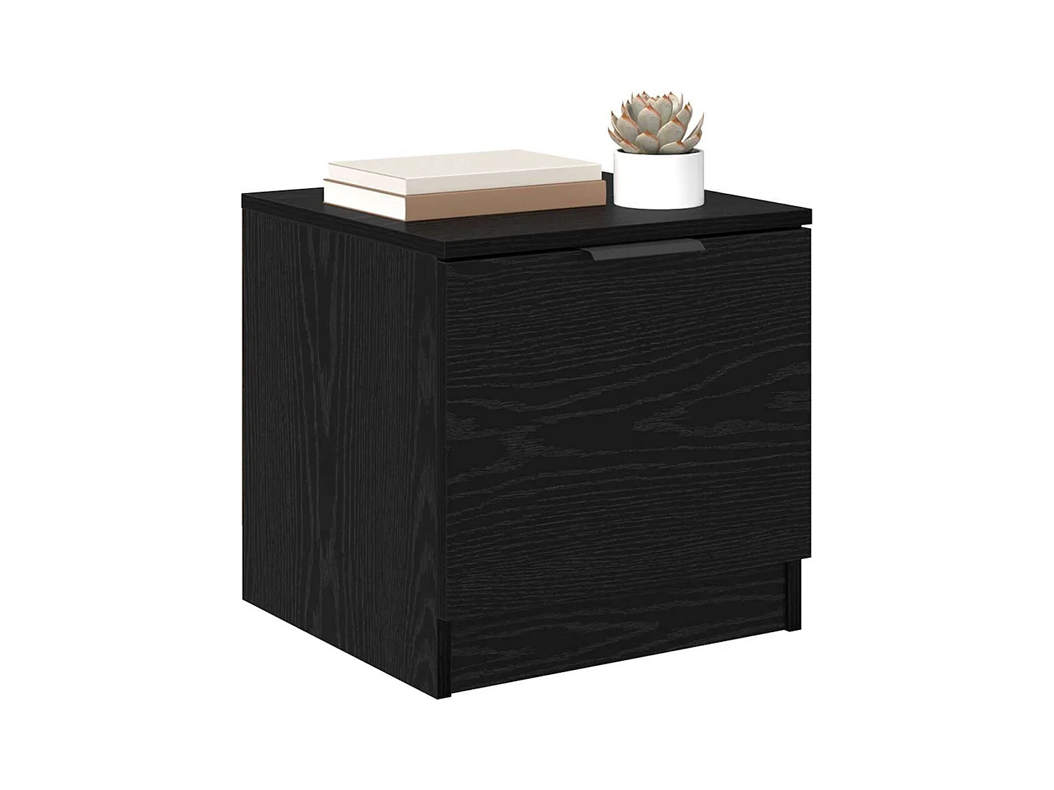 Mobile letto 2 pezzi Rovere nero 40 x 39 x 40 cm