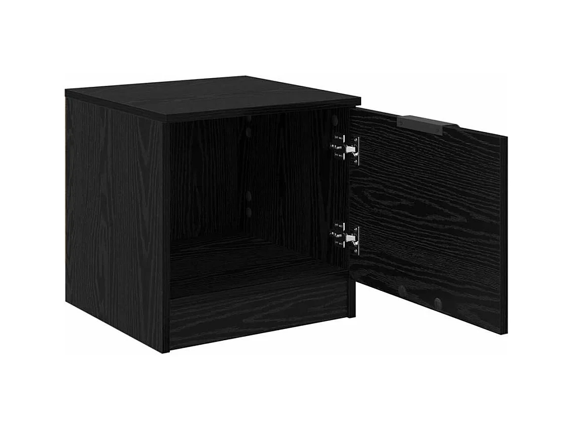 Mobile letto 2 pezzi Rovere nero 40 x 39 x 40 cm