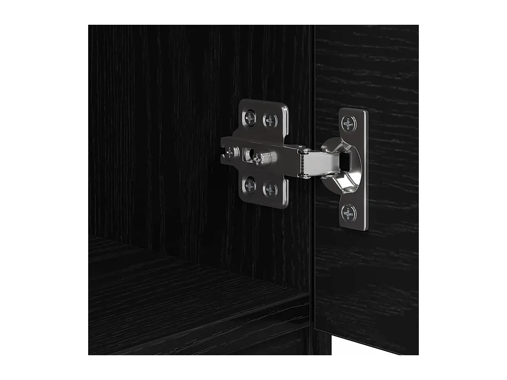 Mobile letto 2 pezzi Rovere nero 40 x 39 x 40 cm