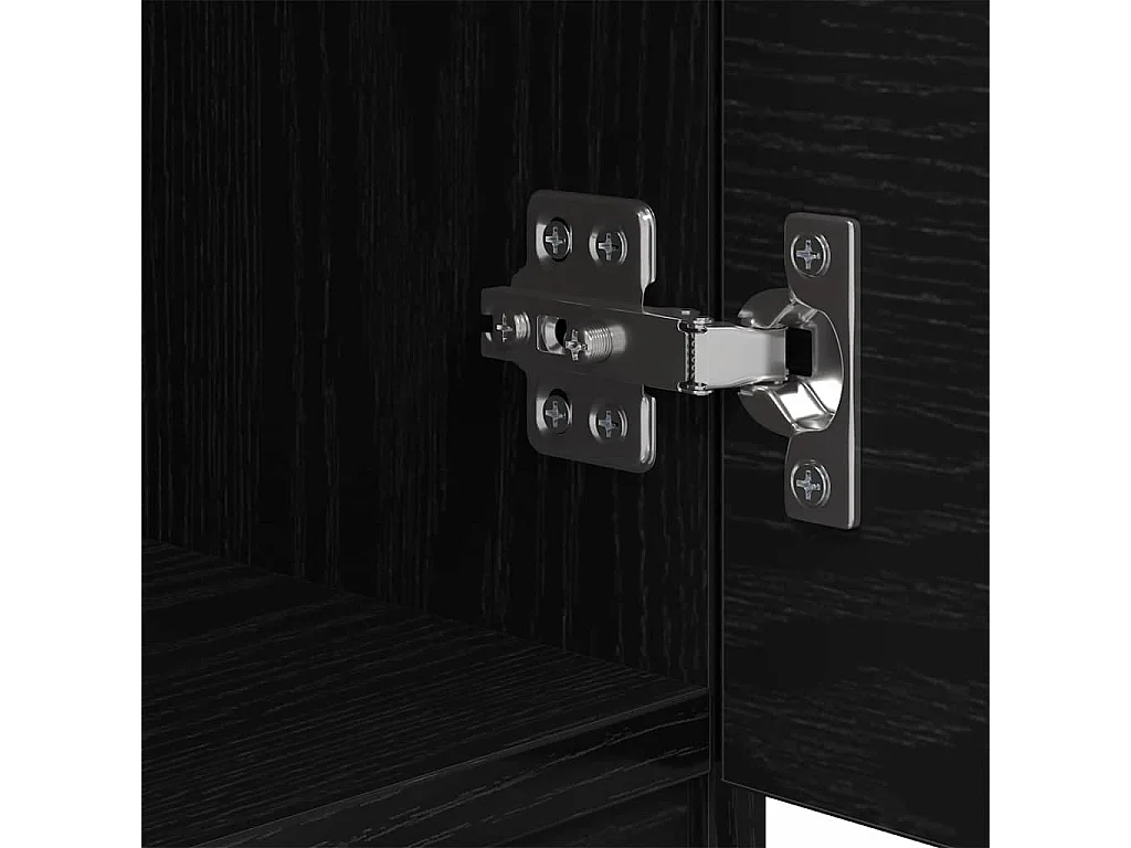 Armoire de lit 2 pcs Chêne noir 40 x 39 x 40 cm