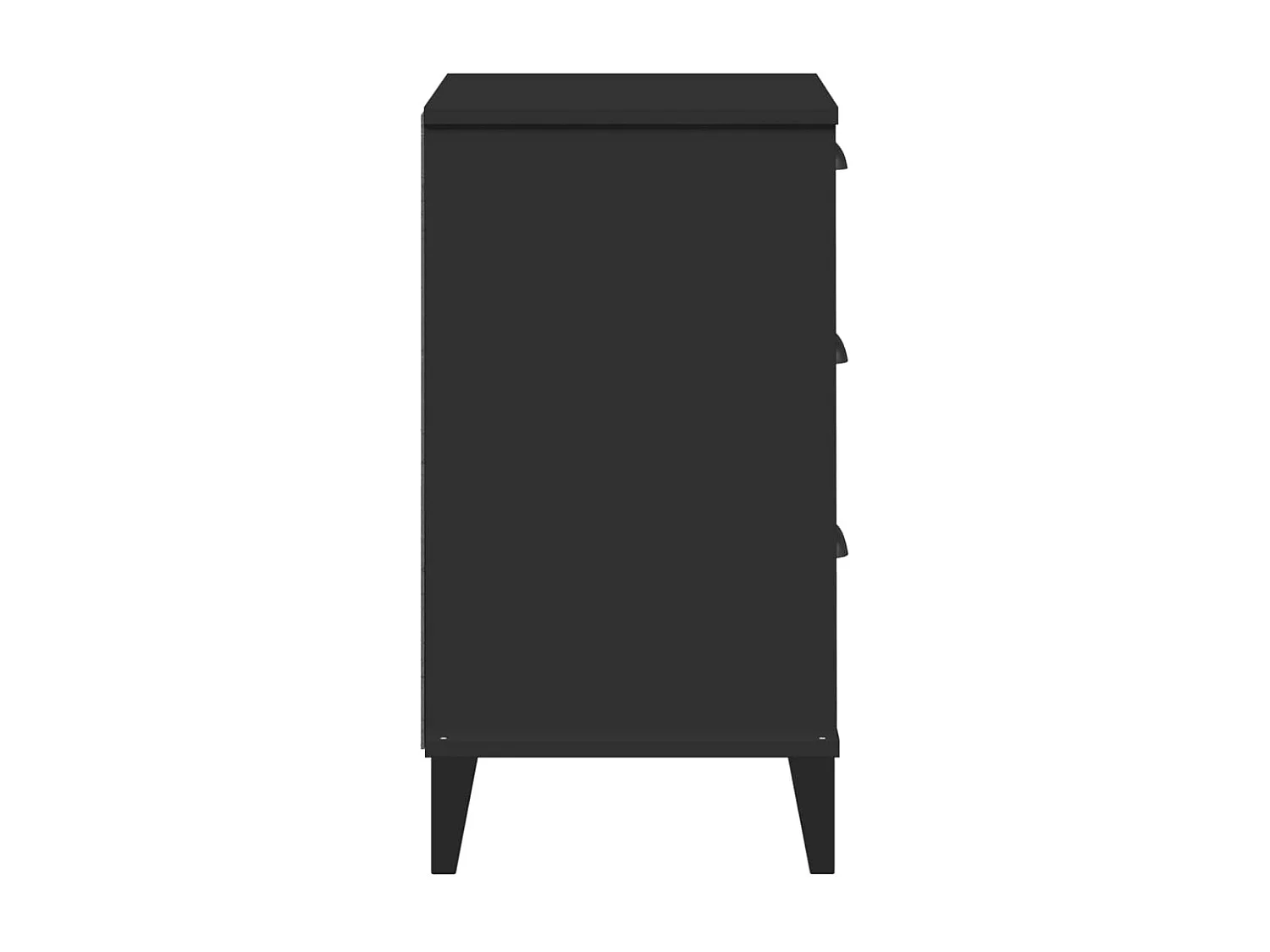 Comodino in legno ingegnerizzato nero VIKEN