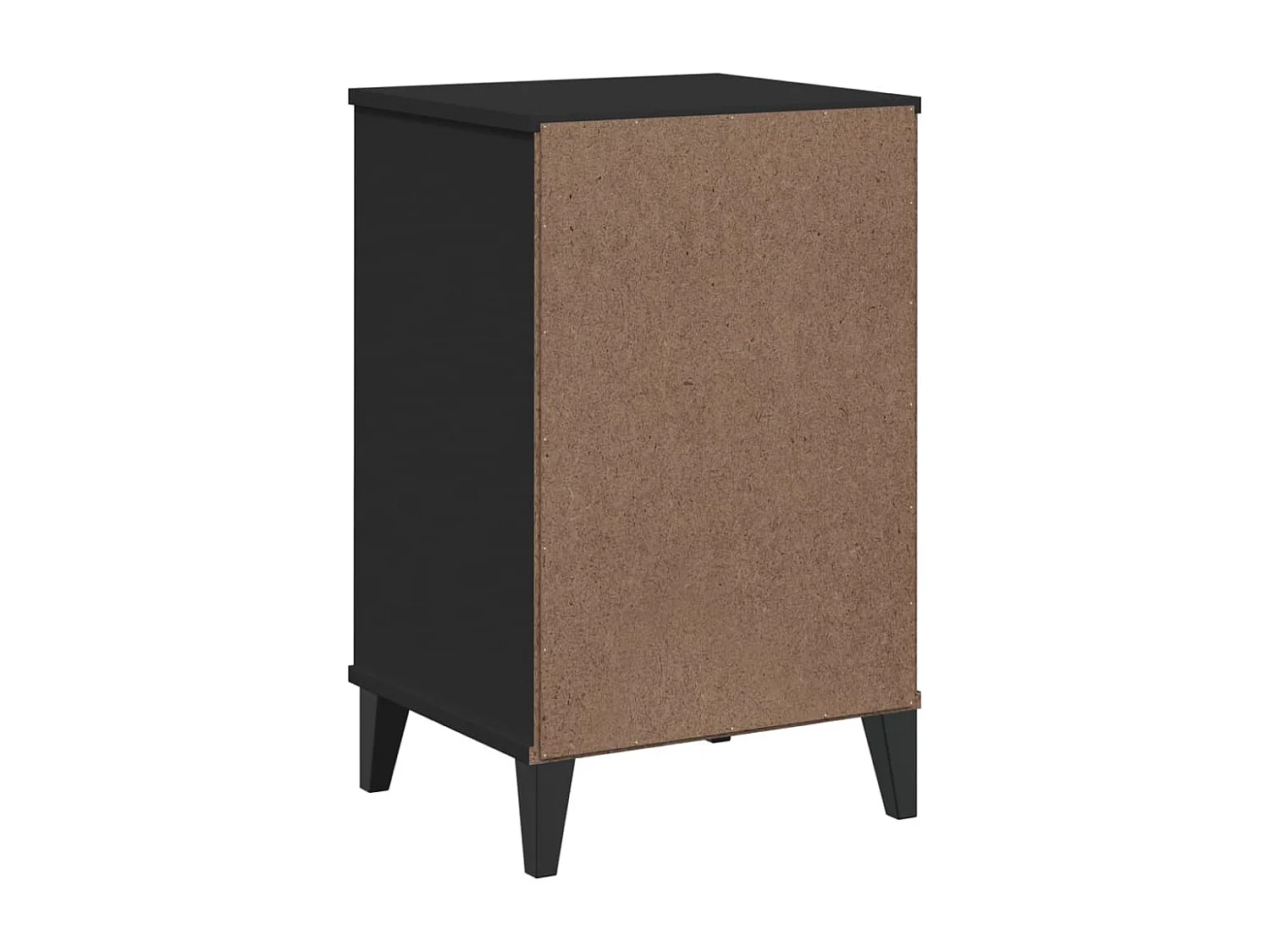 Comodino in legno ingegnerizzato nero VIKEN