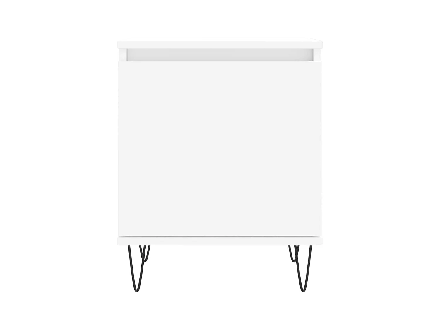 Nachtkastjes 2 stuks wit 40x30x50 cm bewerkt hout