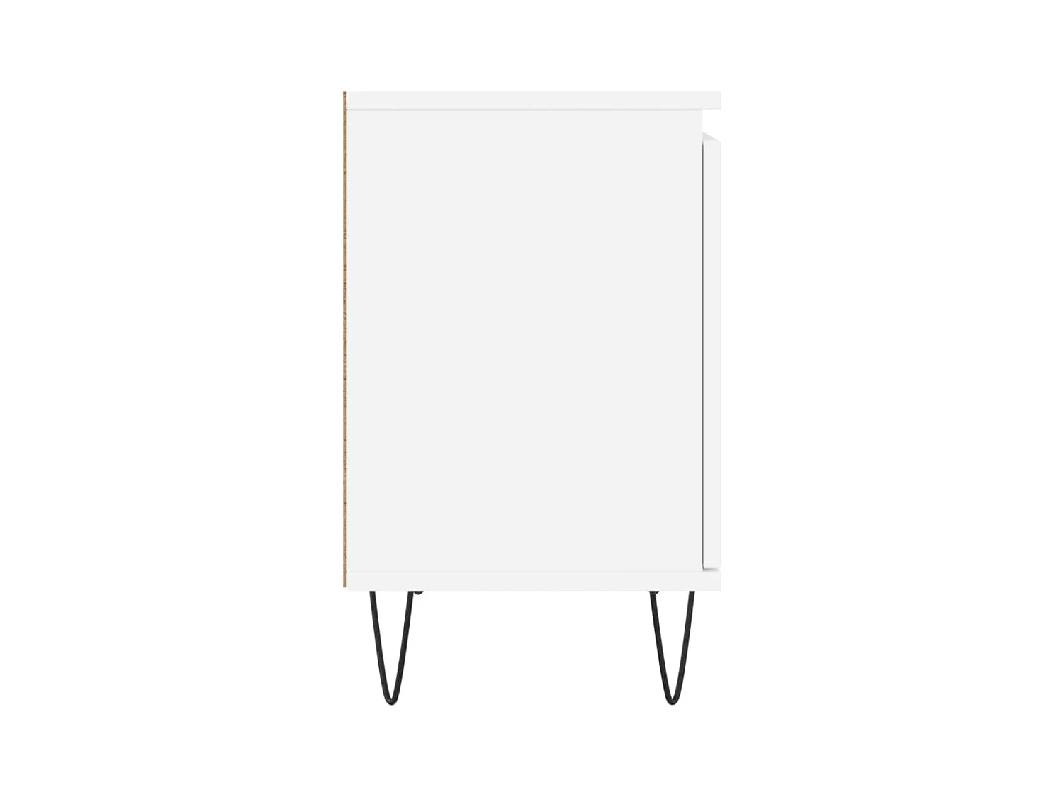 Nachtkastjes 2 stuks wit 40x30x50 cm bewerkt hout