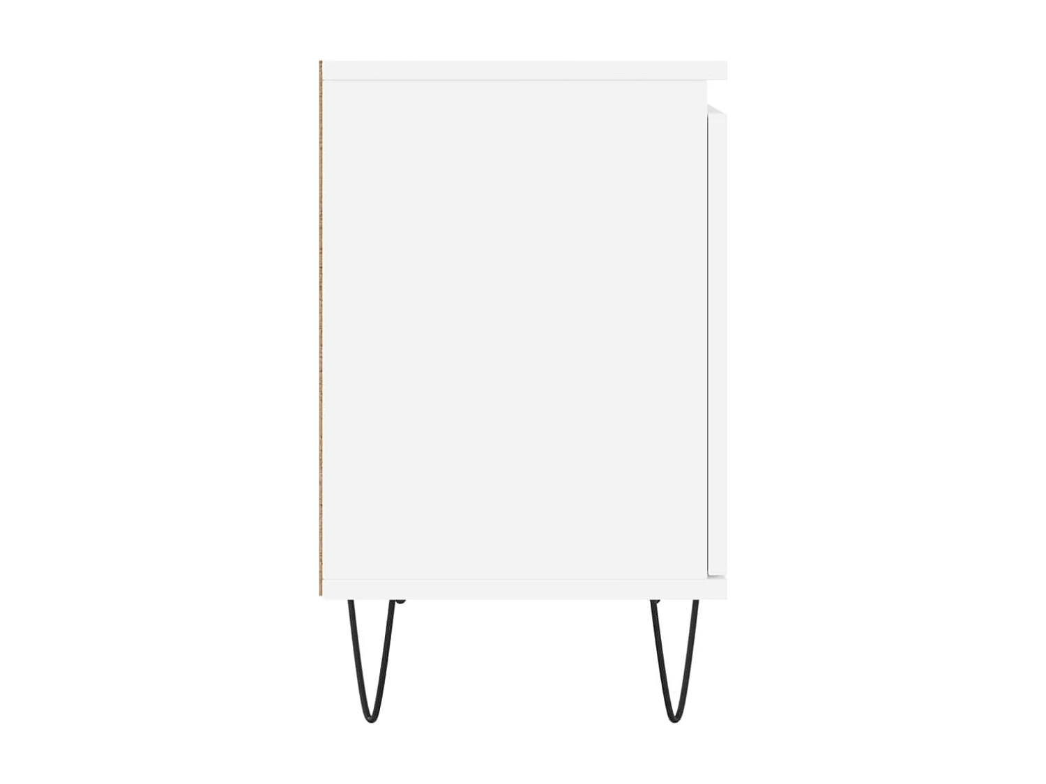 Comodini 2 pezzi bianchi 40x30x50 cm in legno ingegnerizzato