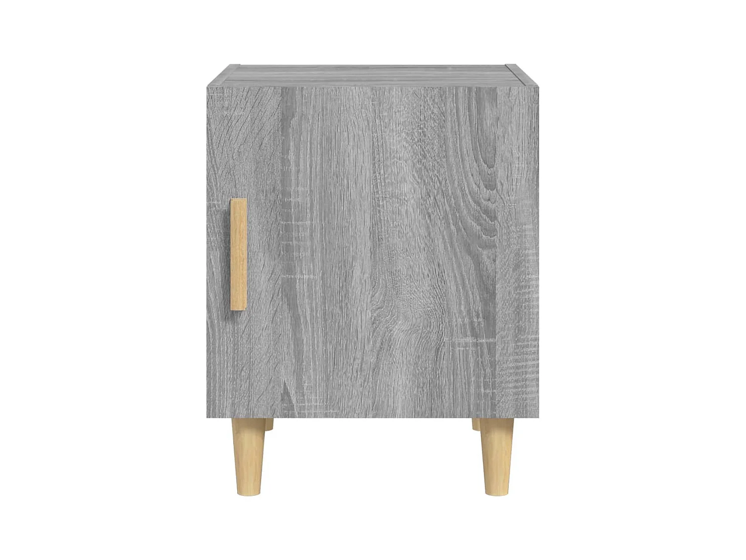 Juego de mesita de noche de 2 piezas de madera de ingeniería gris Sonoma