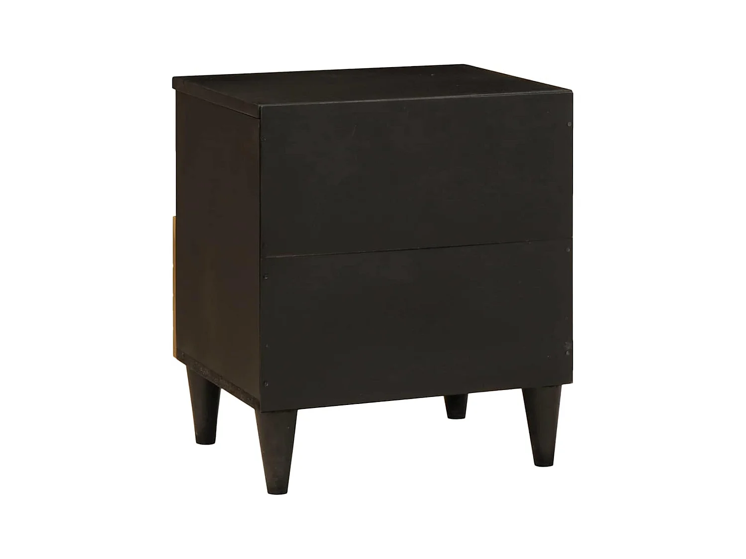 Table de chevet avec tiroir Noir et or 40 x 33 x 46 cm