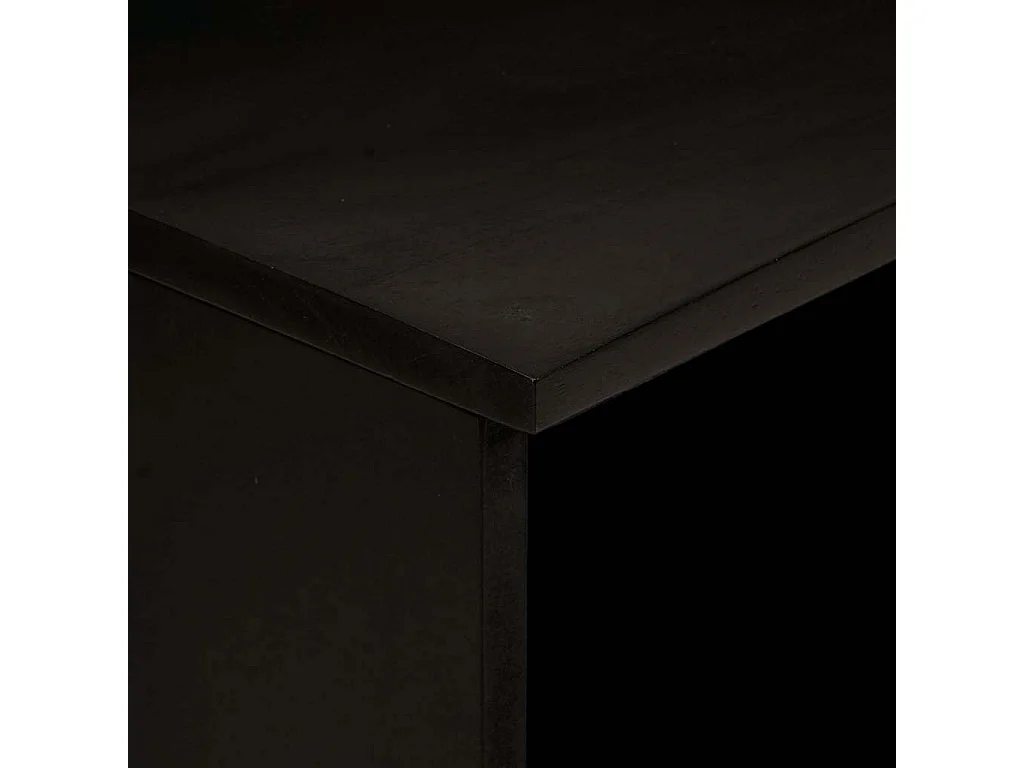 Table de chevet avec tiroir Noir et or 40 x 33 x 46 cm