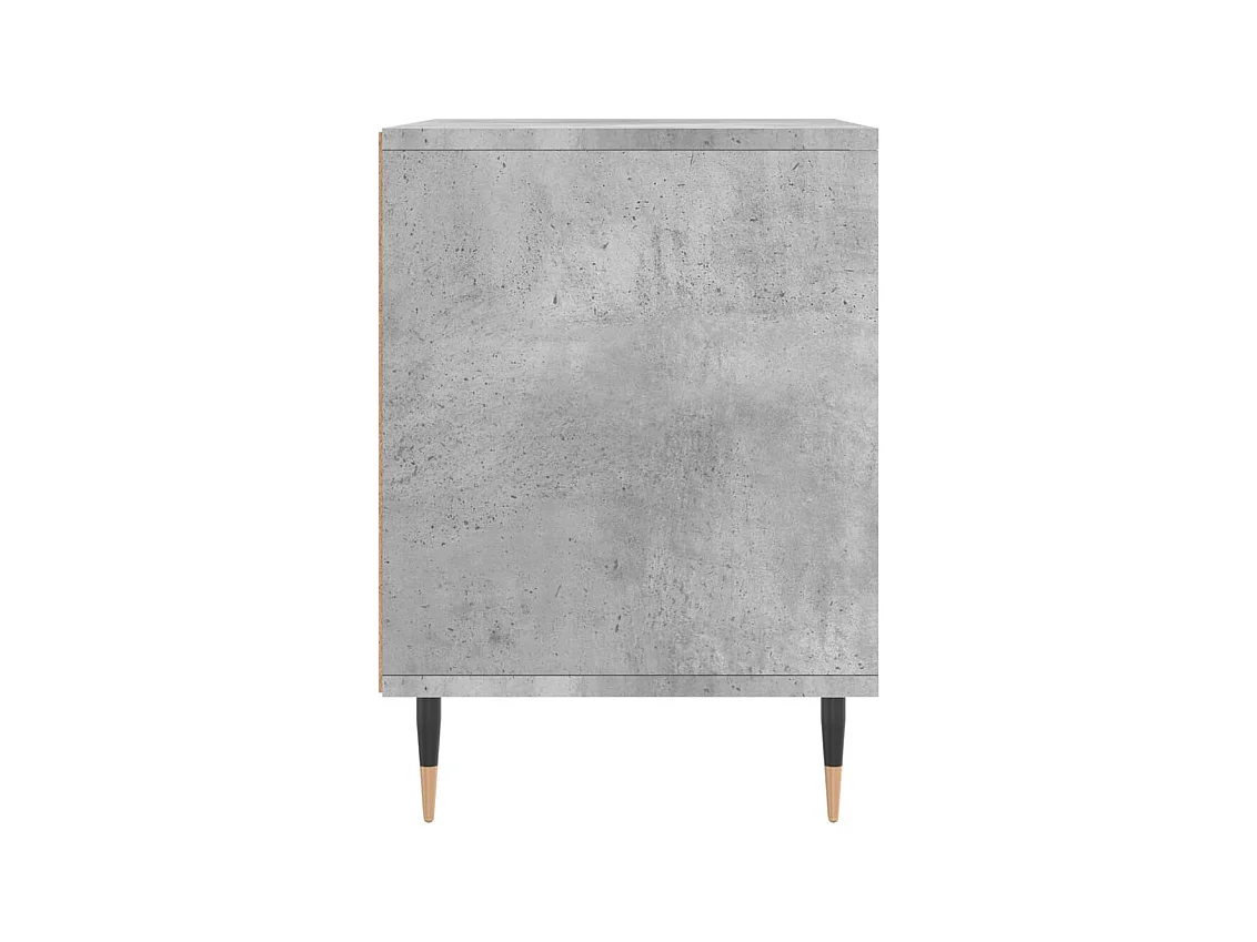 Mesitas de noche 2 piezas gris hormigón 40x35x50 cm madera de ingeniería