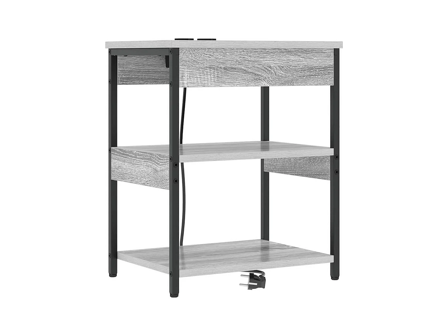 Mesitas de noche 2 piezas Sonoma gris 41 x 31 x 51 cm