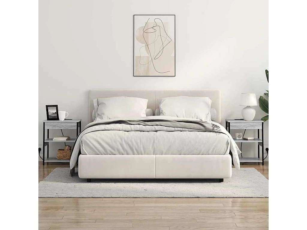 Armoires de chevet 2 pcs Sonoma gris 41 x 31 x 51 cm