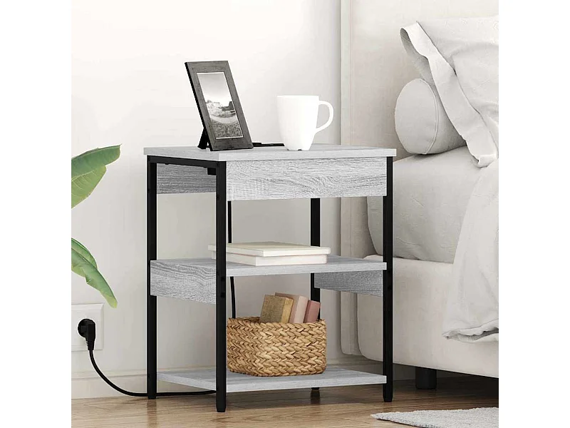 Armoires de chevet 2 pcs Sonoma gris 41 x 31 x 51 cm