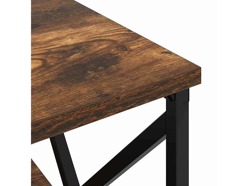 Cabinet de chevet avec tiroir Chêne fumé 41.5 x 40.5 x 55 cm