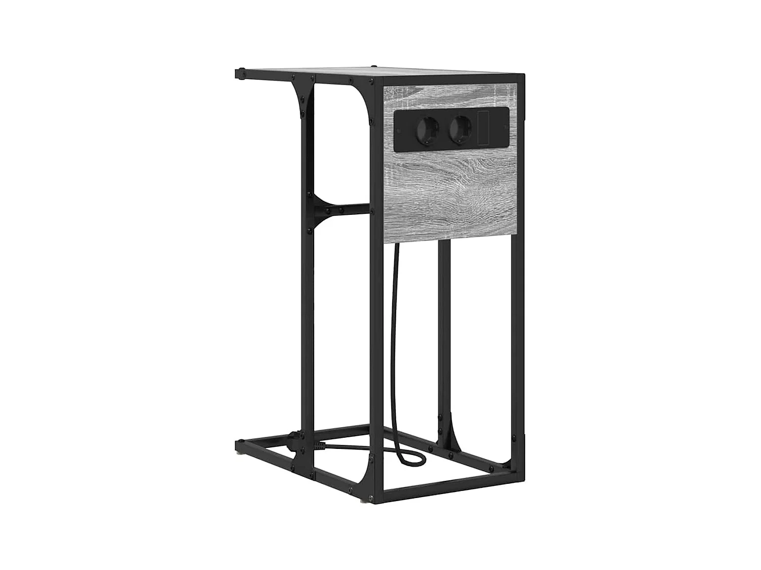 Comodino Sonoma grigio 41,5 x 26 x 60,5 cm