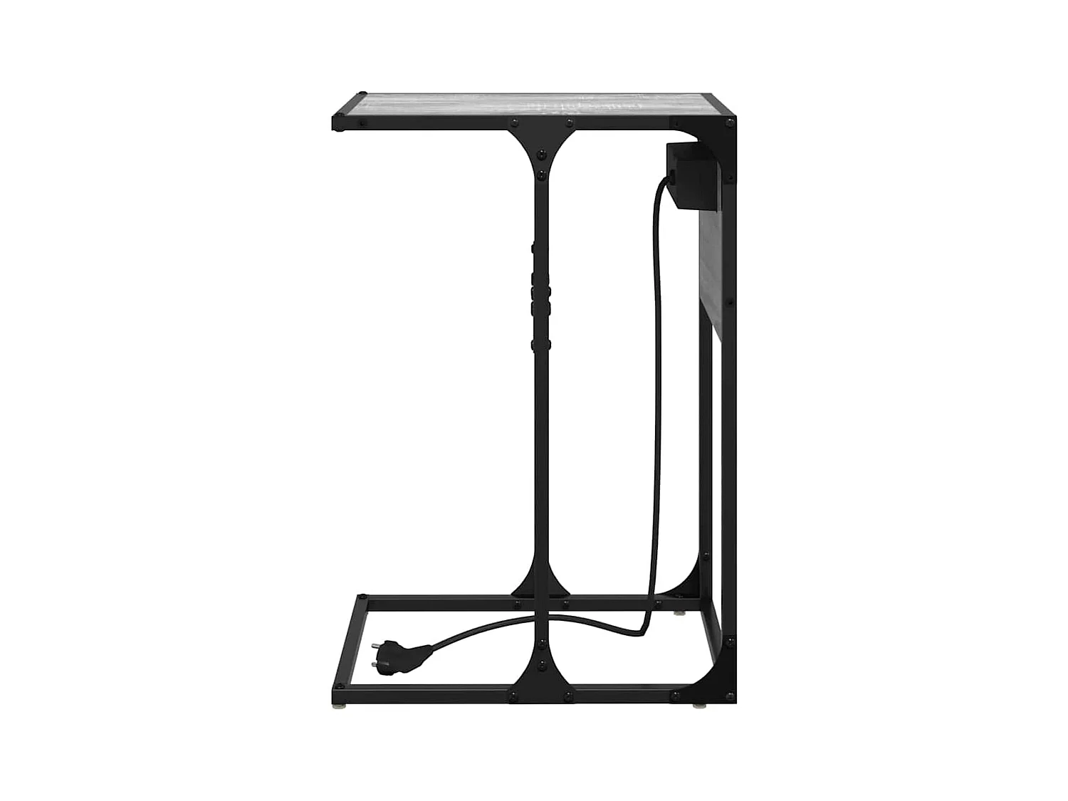 Comodino Sonoma grigio 41,5 x 26 x 60,5 cm