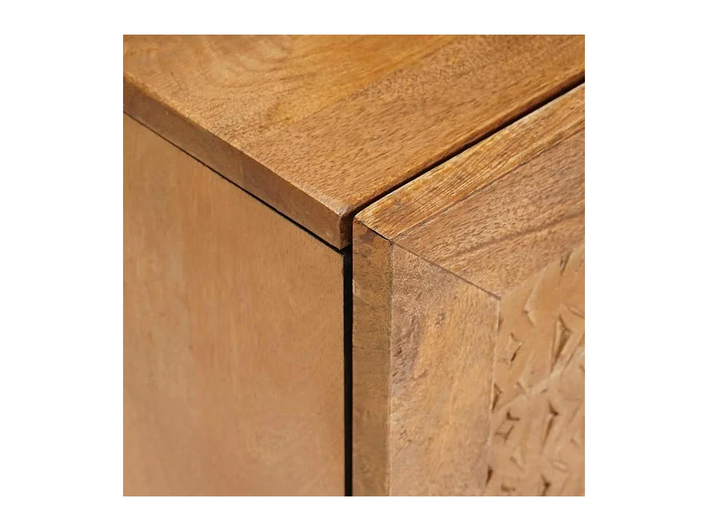 Mesita de noche 2 piezas Marrón claro 40 x 33 x 46 cm