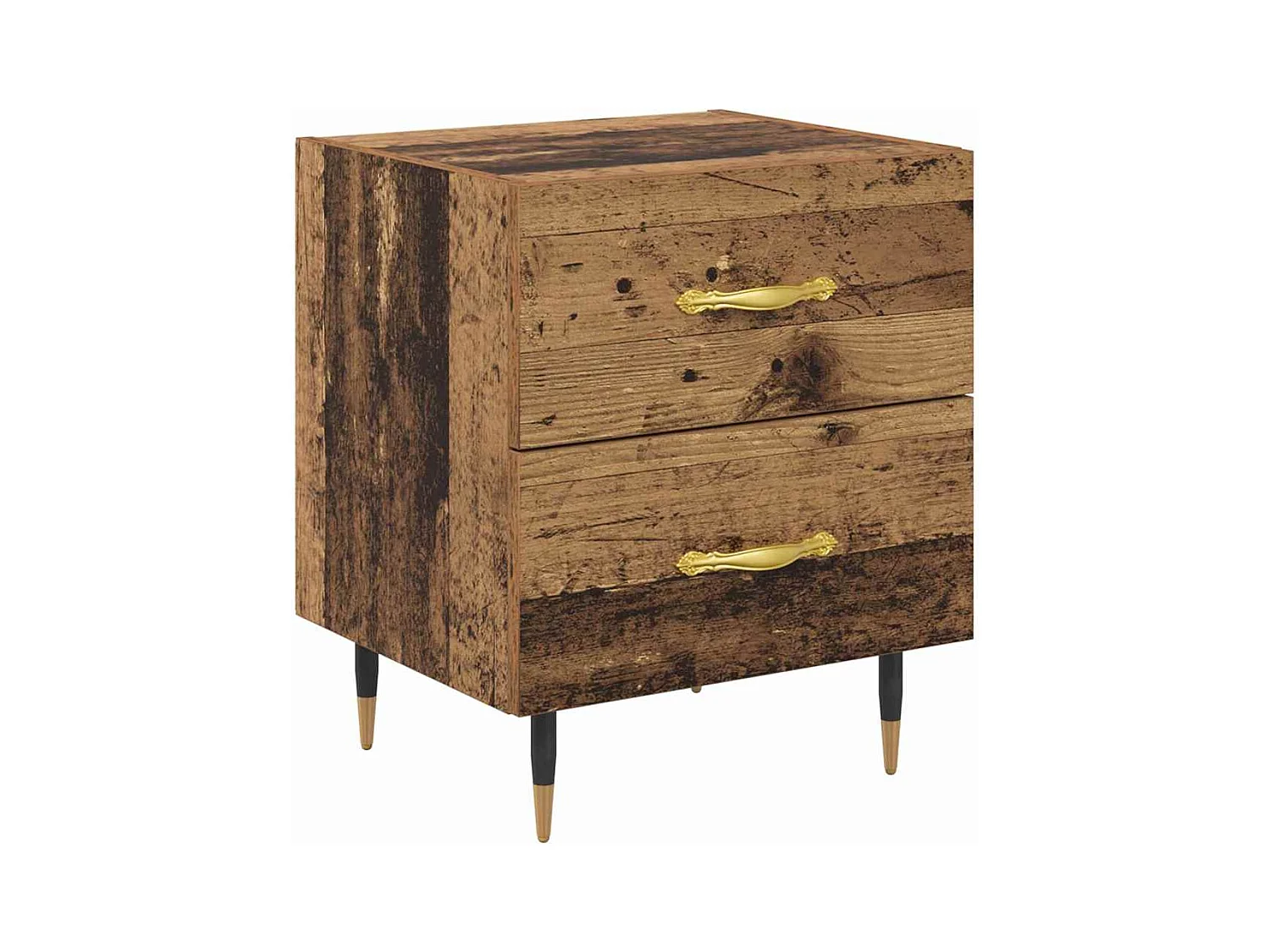 Cabinet de chevet avec tiroir Bois ancien 40 x 35 x 47.5 cm