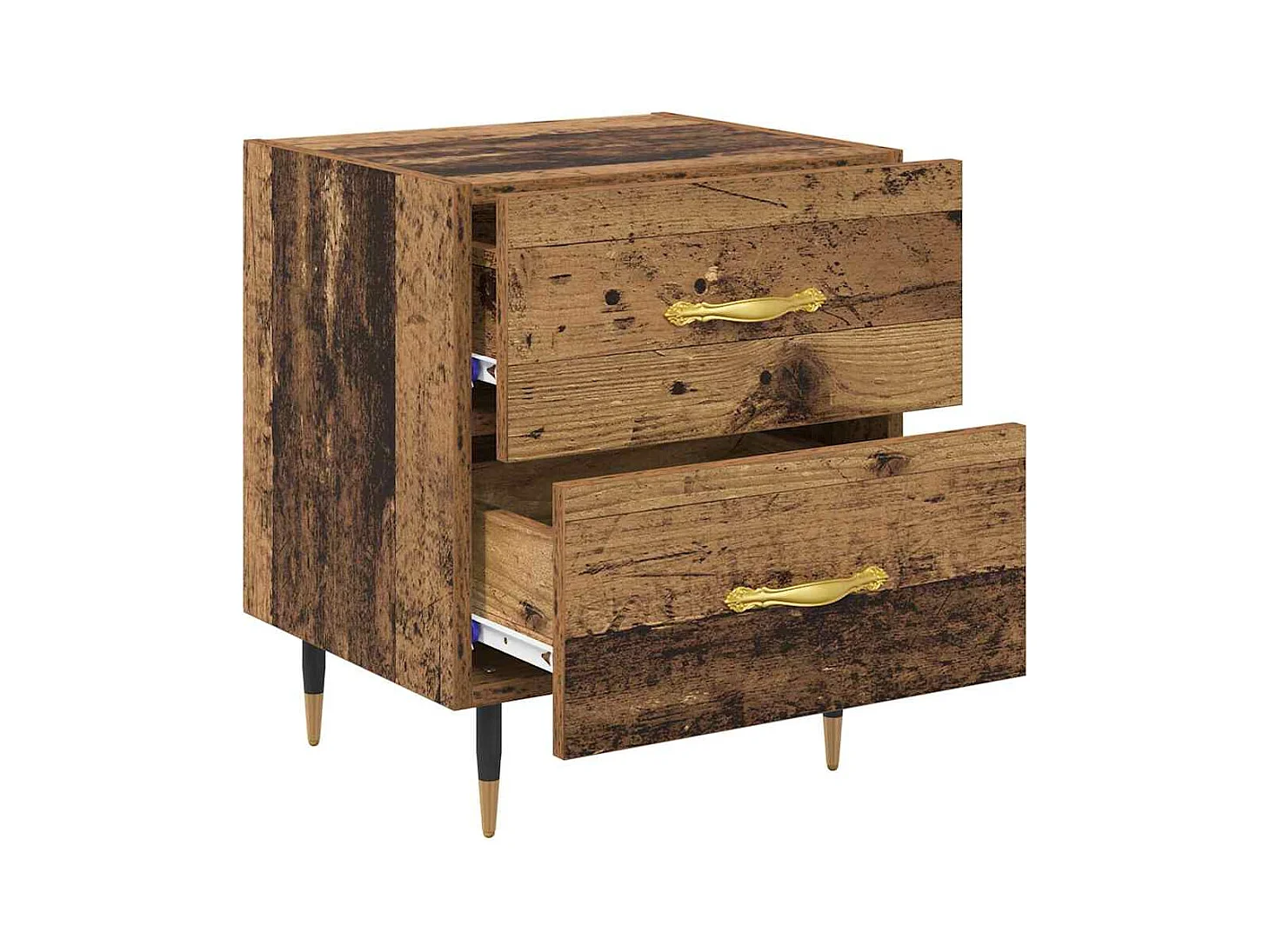 Cabinet de chevet avec tiroir Bois ancien 40 x 35 x 47.5 cm