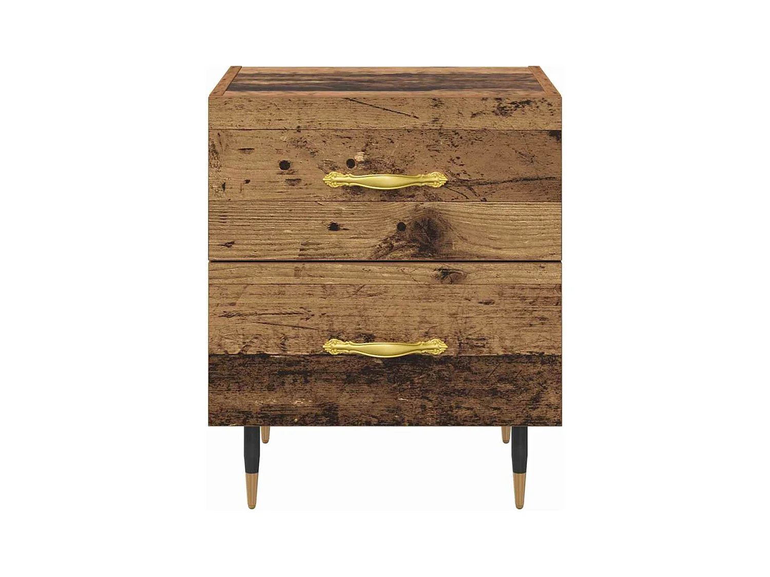 Cabinet de chevet avec tiroir Bois ancien 40 x 35 x 47.5 cm