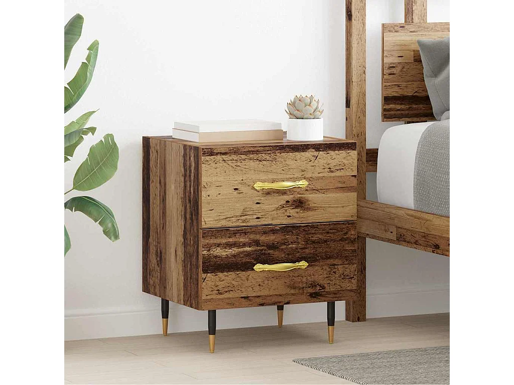 Comodino con cassetto Legno antico 40 x 35 x 47,5 cm