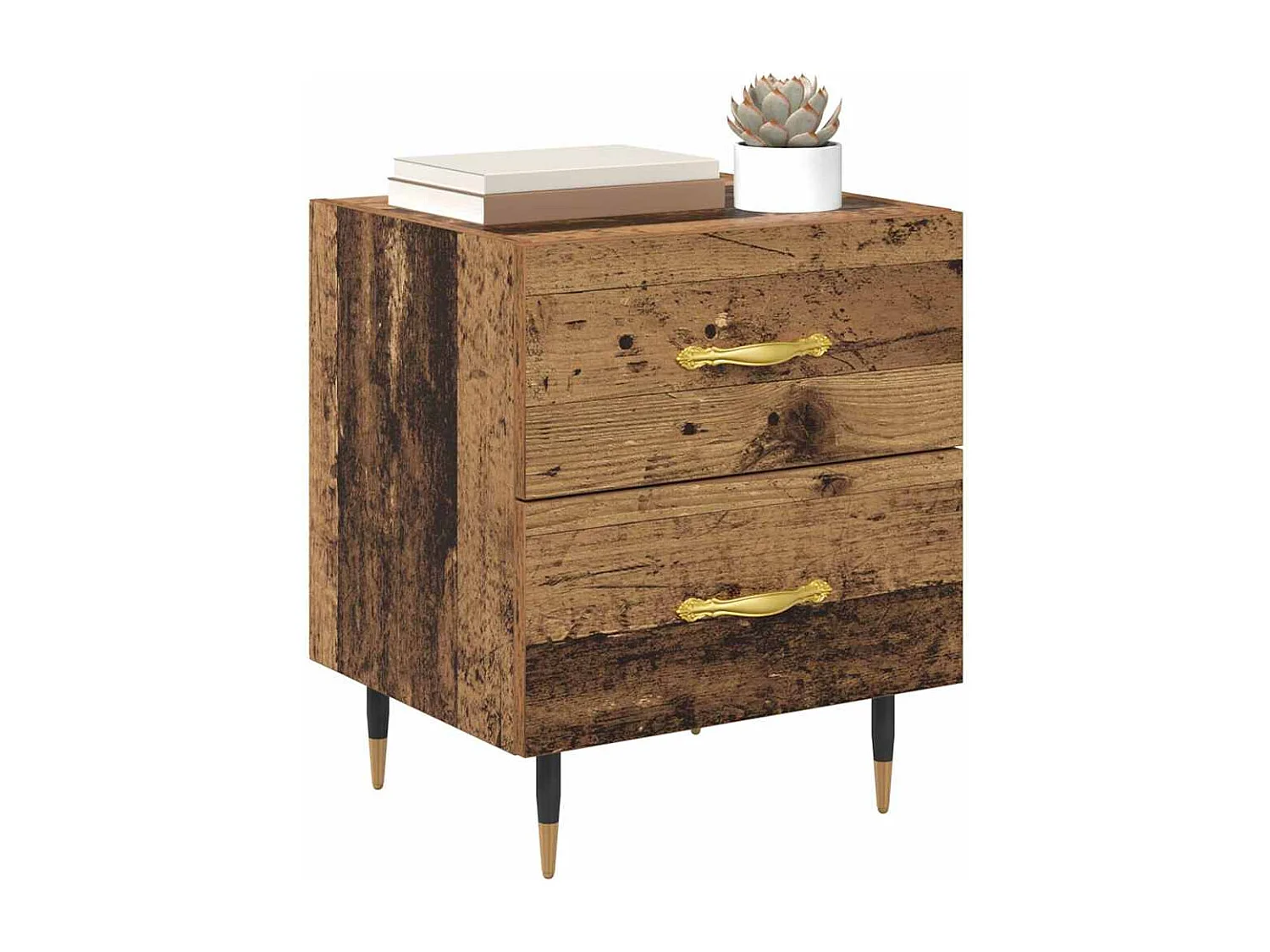 Comodino con cassetto Legno antico 40 x 35 x 47,5 cm