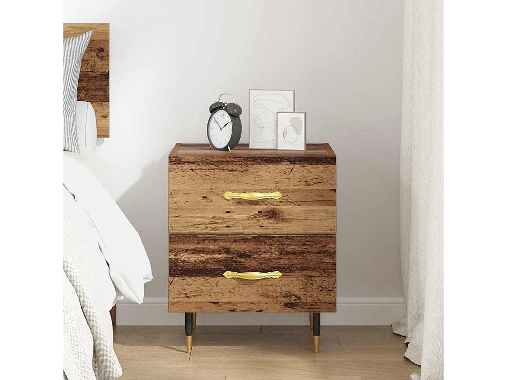 Comodino con cassetto Legno antico 40 x 35 x 47,5 cm