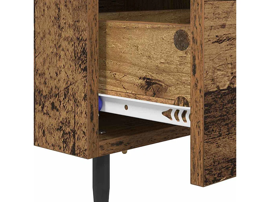 Comodino con cassetto Legno antico 40 x 35 x 47,5 cm