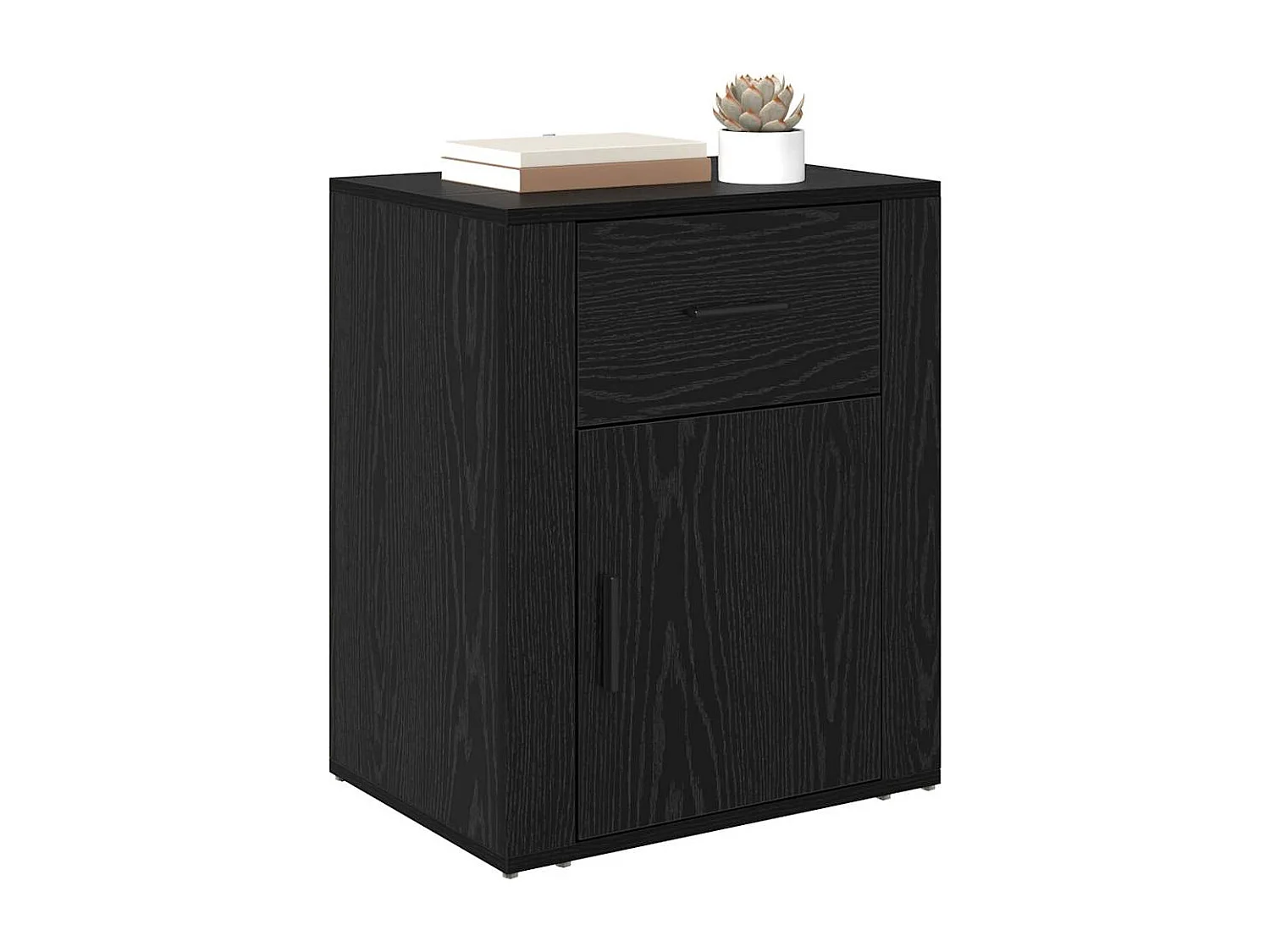 Cabinet de chevet Chêne noir 50 x 36 x 60 cm Bois d'ingénierie