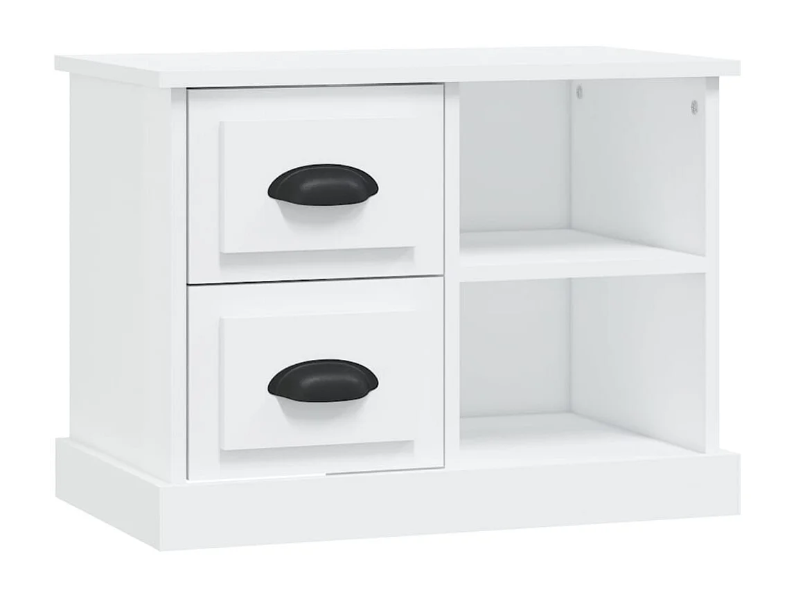 Table de chevet blanc 60x35,5x45 cm