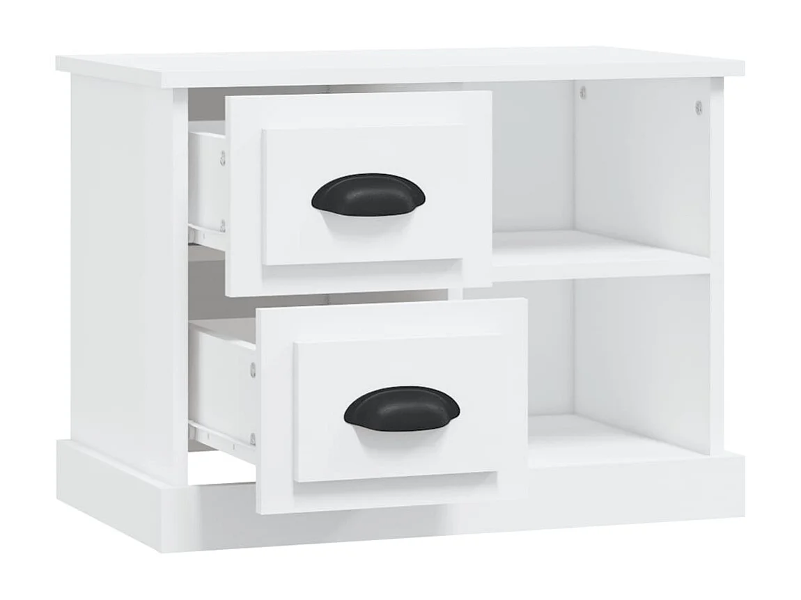 Table de chevet blanc 60x35,5x45 cm