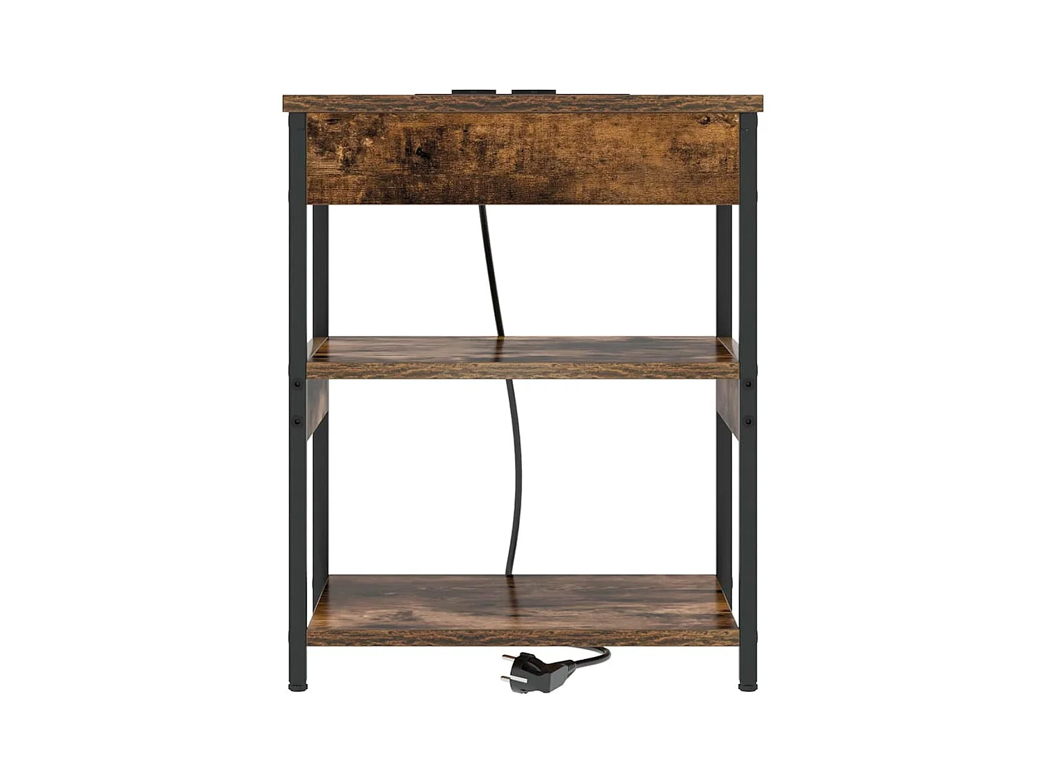 Comodini con cassetto 2 pz Rovere affumicato 41 x 31 x 51 cm