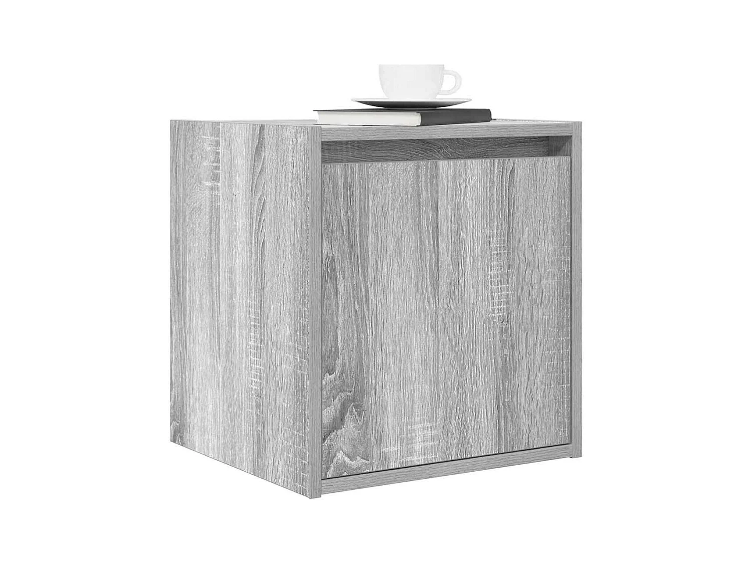 Comodini da parete 2 pz grigio sonoma 38x34x40 cm