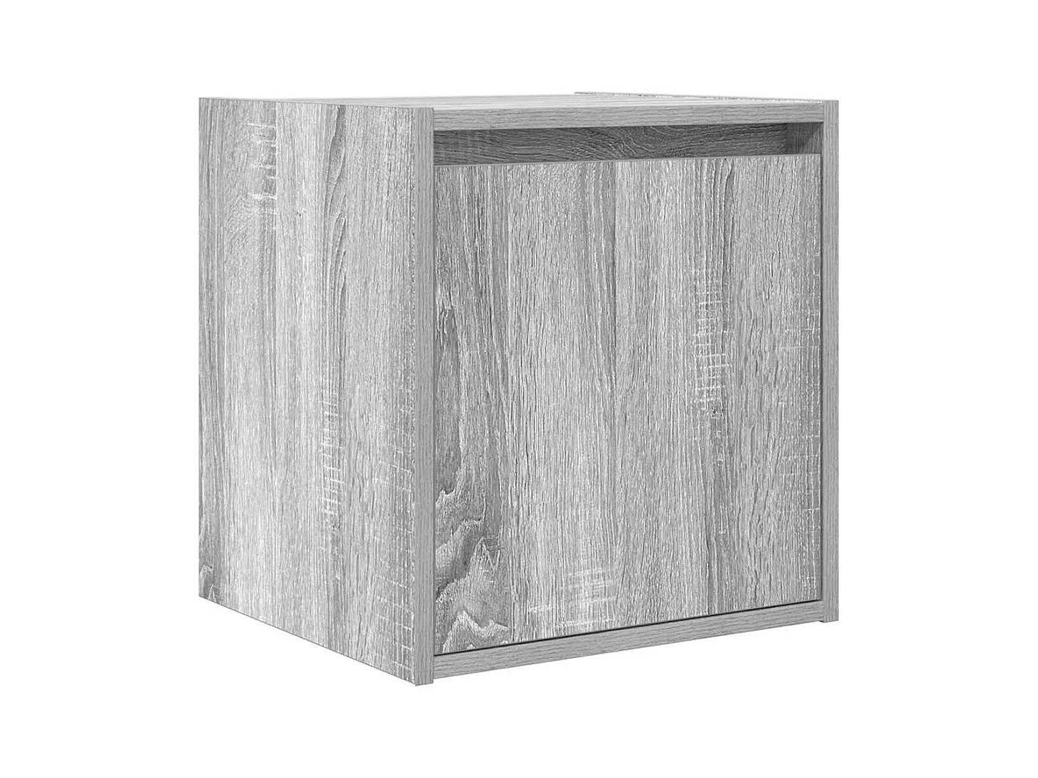 Comodini da parete 2 pz grigio sonoma 38x34x40 cm