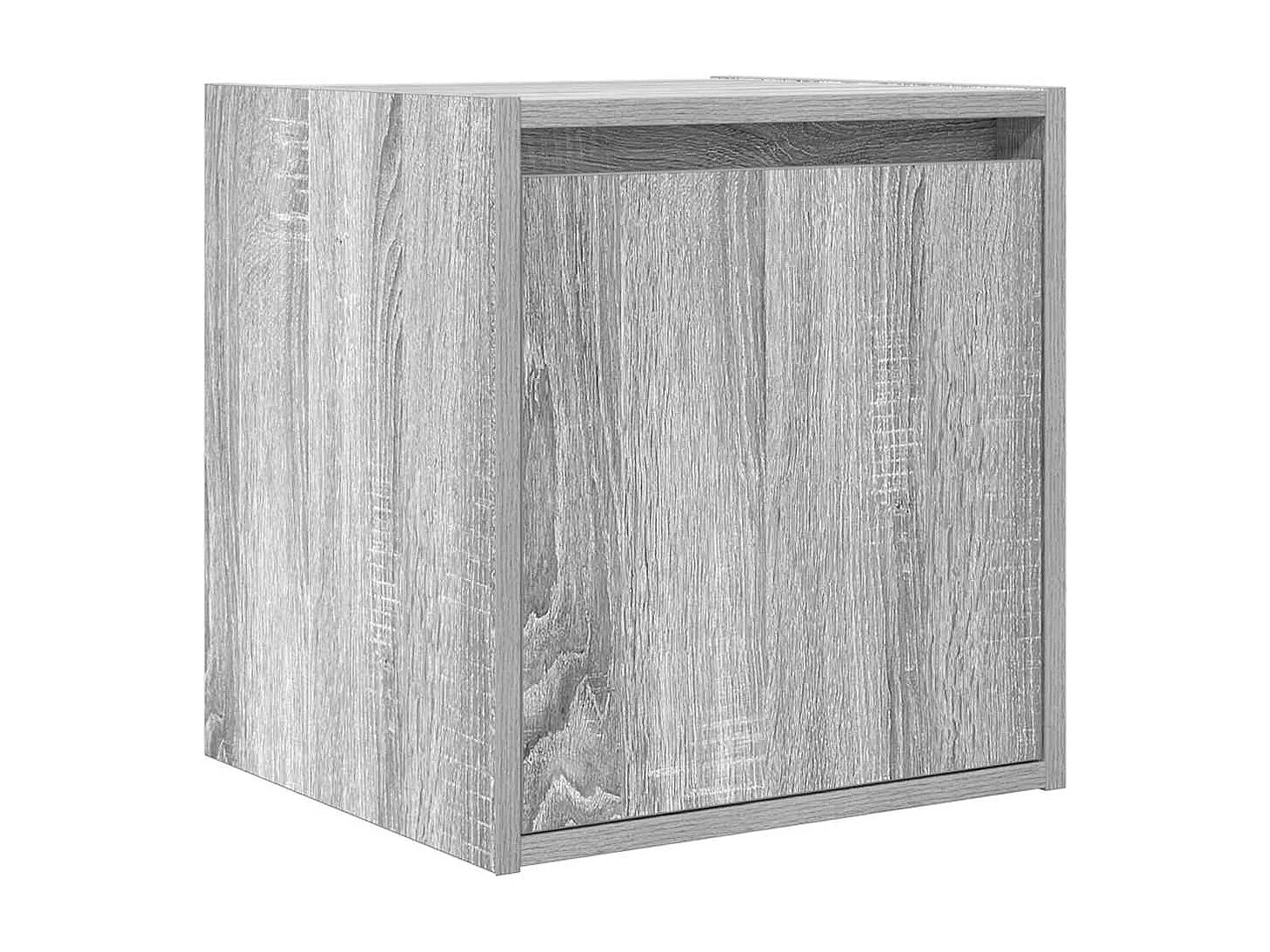 Tables de chevet murales 2 pcs sonoma gris 38x34x40 cm