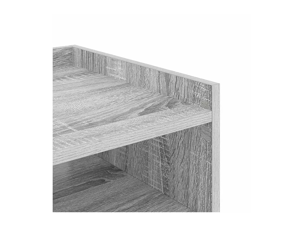 Comodini 2 pz Sonoma grigio 40 x 40 x 61 cm