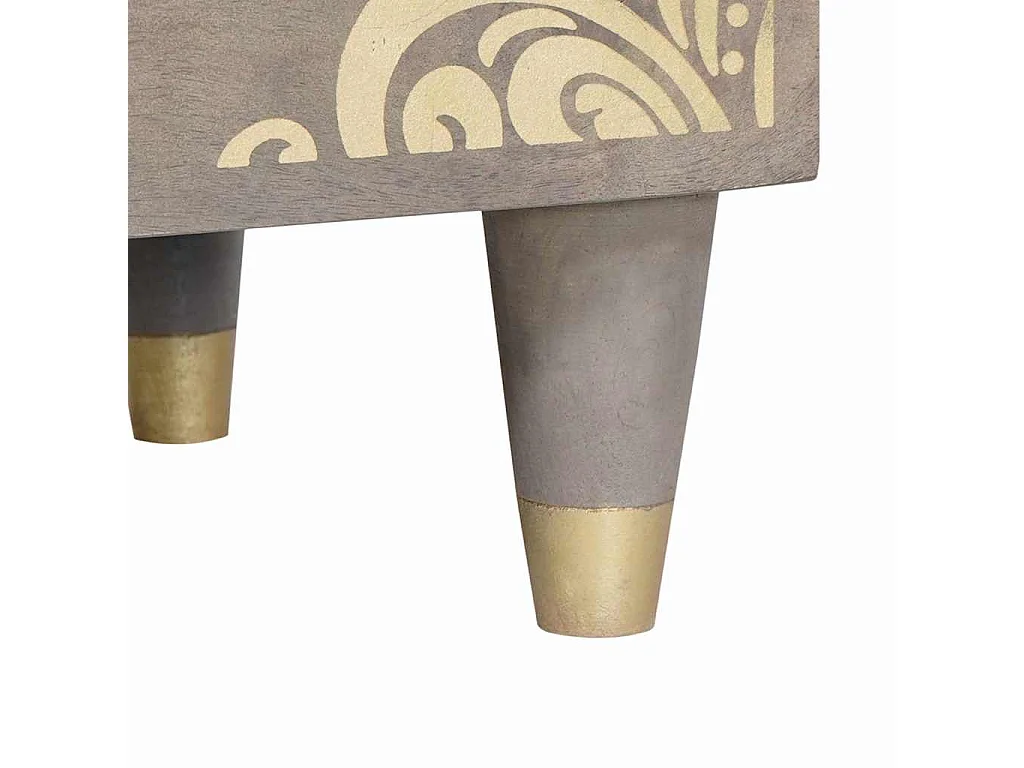 Cabinet de chevet avec tiroir 2 pcs Gris 40 x 33 x 46 cm