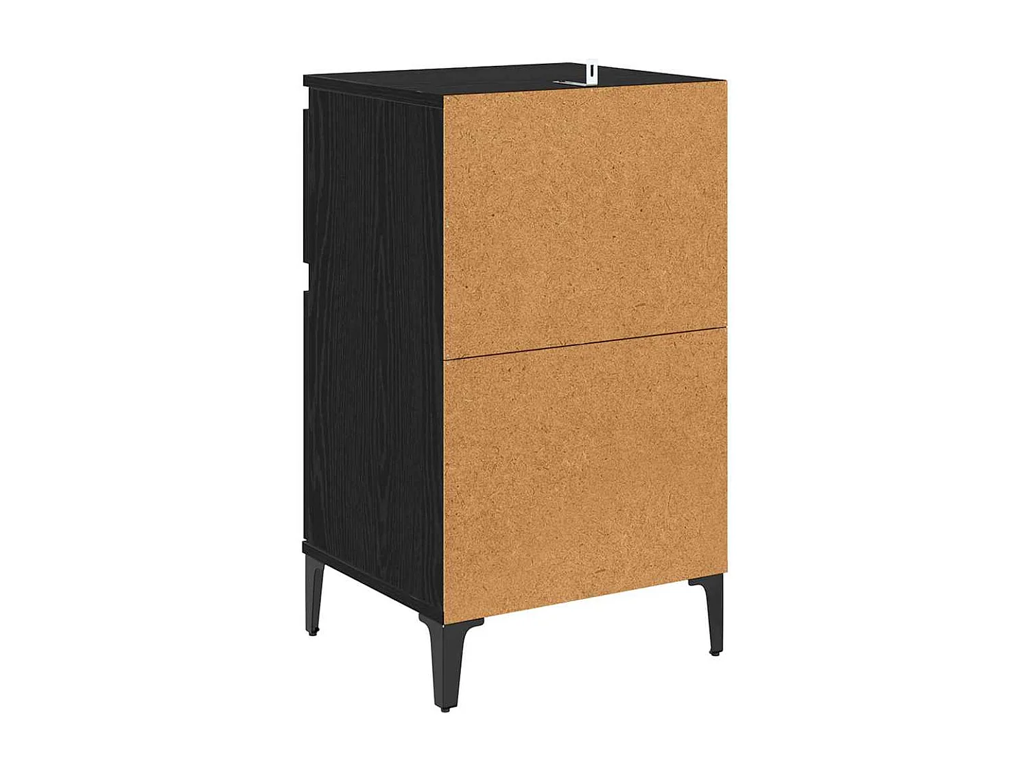 Cabinet de chevet avec tiroir 2 pcs Chêne noir 40 x 35 x 70 cm