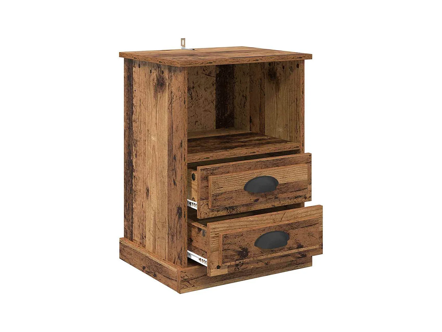 Mesilla de noche Madera antigua 43 x 36 x 60 cm Madera de ingeniería