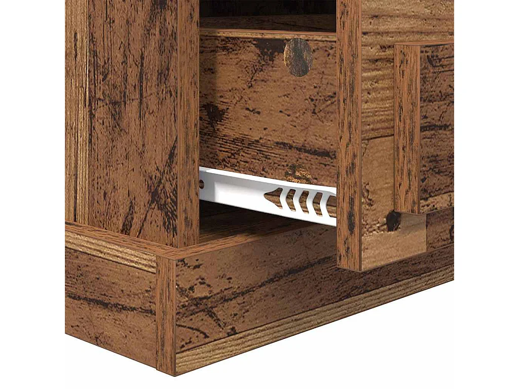 Cabinet de chevet Bois ancien 43 x 36 x 60 cm Bois d'ingénierie